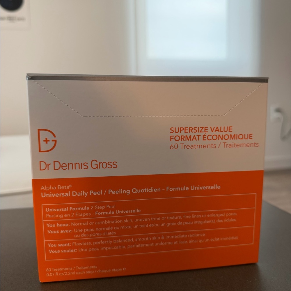 NEW+UNOPENED Dr Dennis Gross Alpha Beta Universal Daily Peels- 60 Treatments